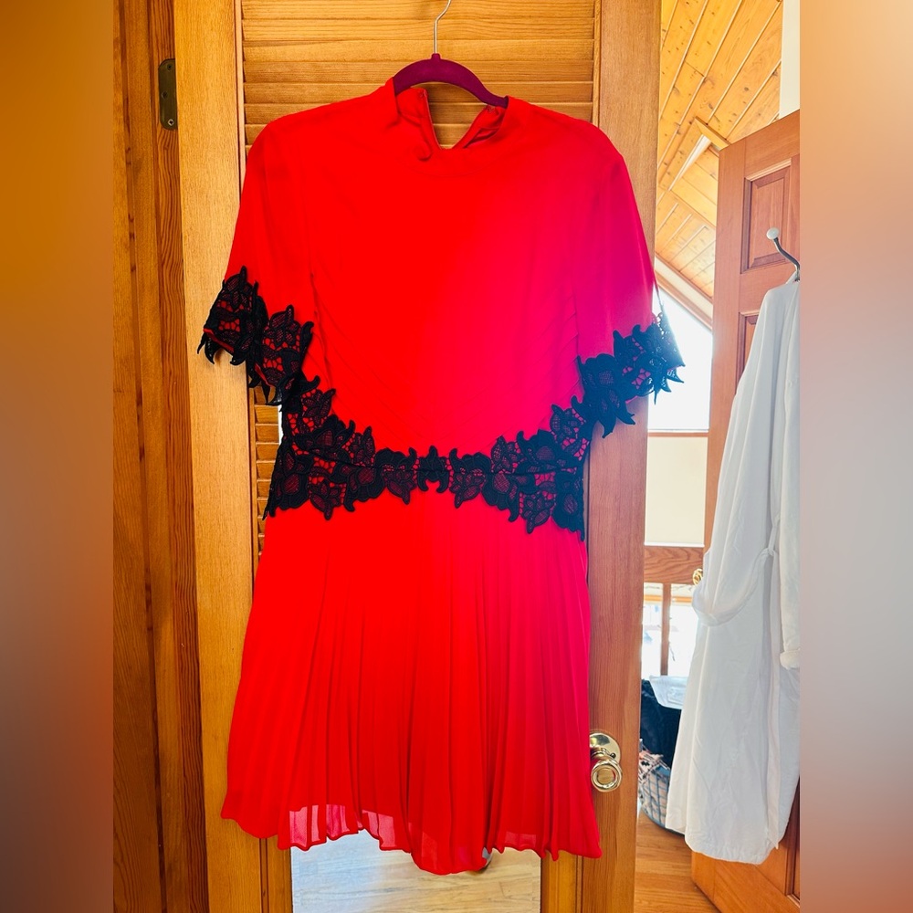 NWT Beautiful red and black ASOS dress ❤️